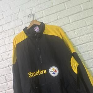 Pittsburgh Steelers Large (L) Full Zip Up‎ Embroidered Logo Activewear Jacket